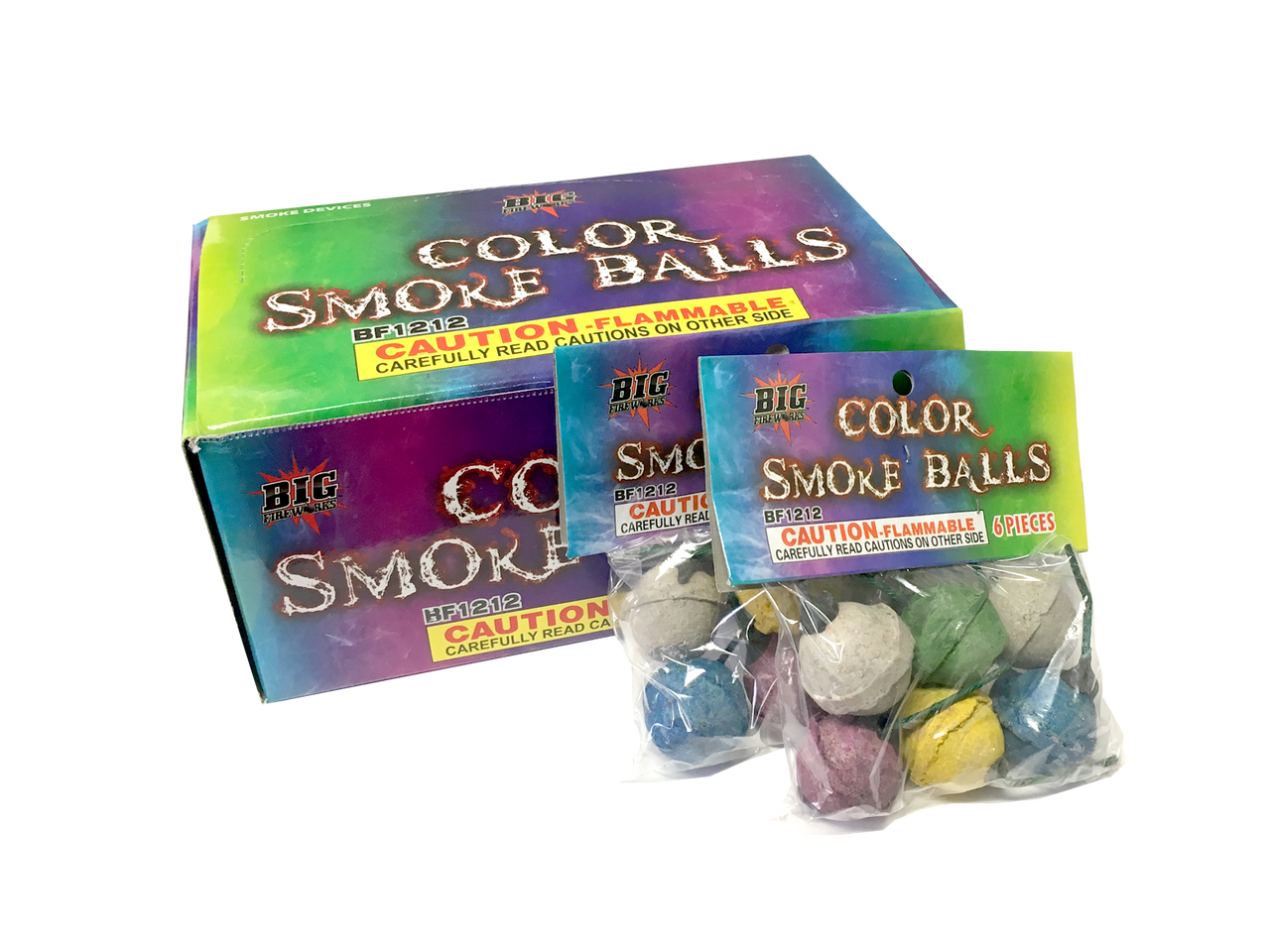 SMOKE BALLS COLOR CLAY 6 - PACK