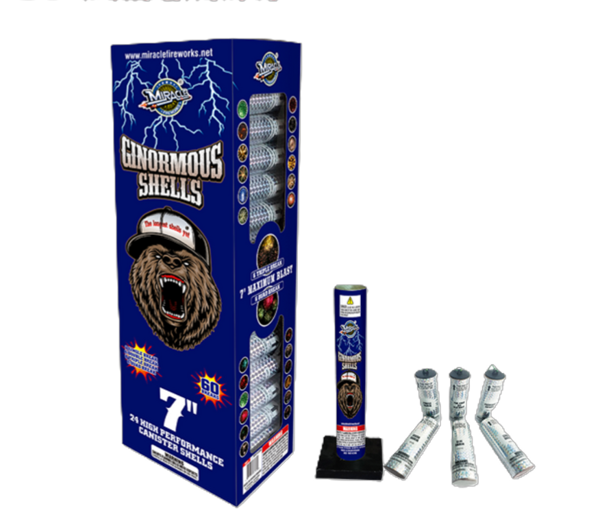 7" GINORMOUS SHELLS