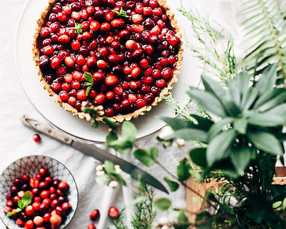 Cranberry Tart Display