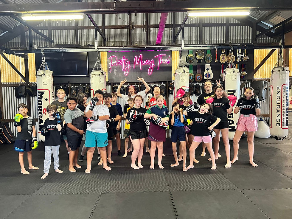 Book a free kids Muay Thai trial at Pretty Top Team Cairns
