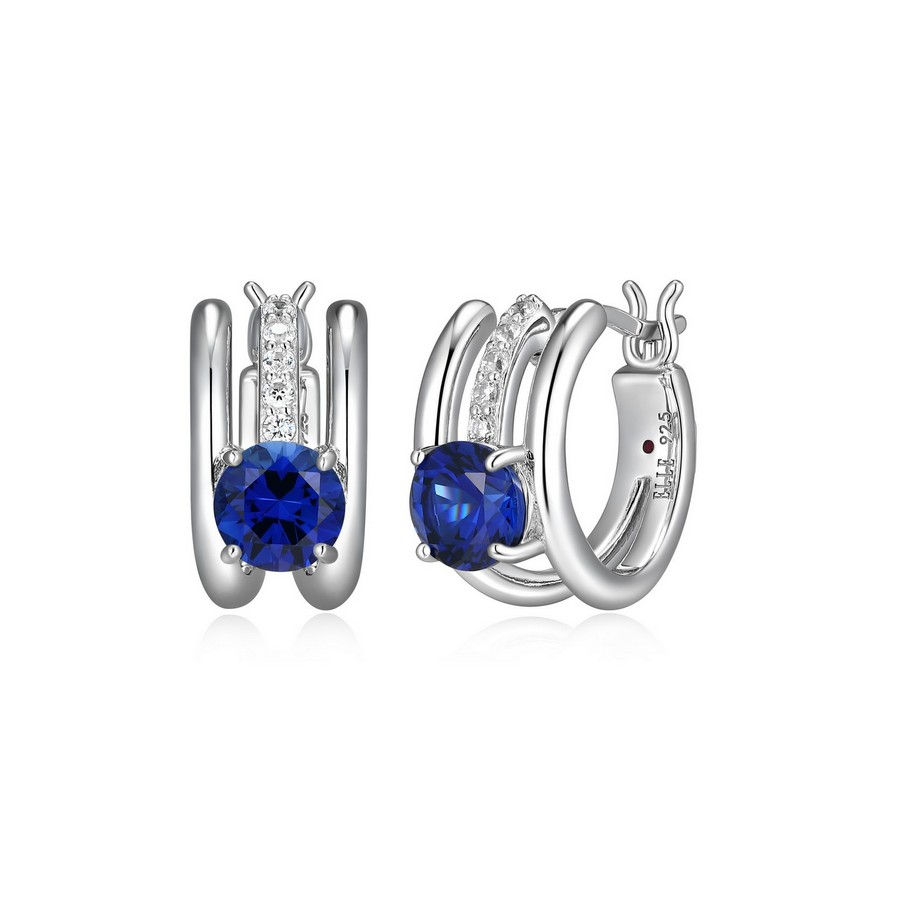 Boucles d'oreilles argent Elle ligne DUCHESS