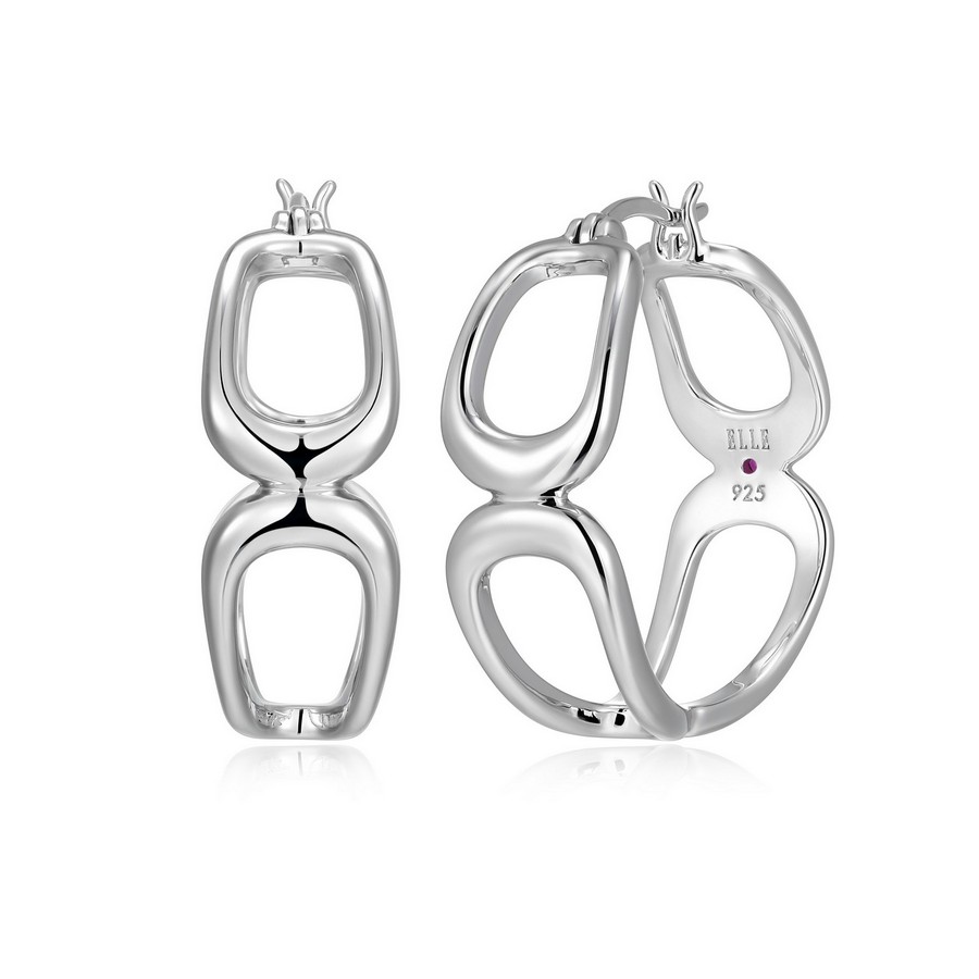 Boucles d'oreilles 925 anneau ajouré ouvrant collection Citadel