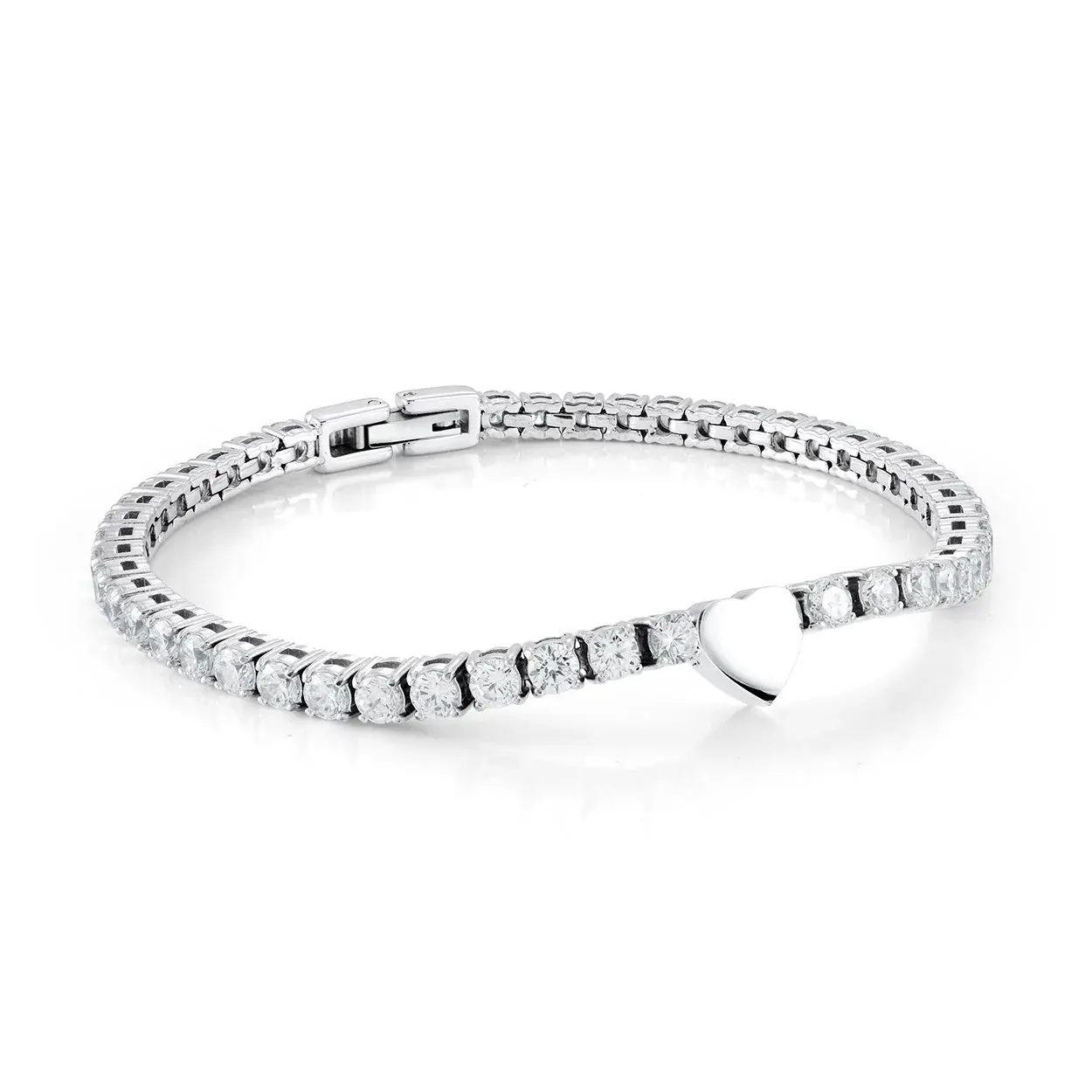 Bracelet acier et cubics