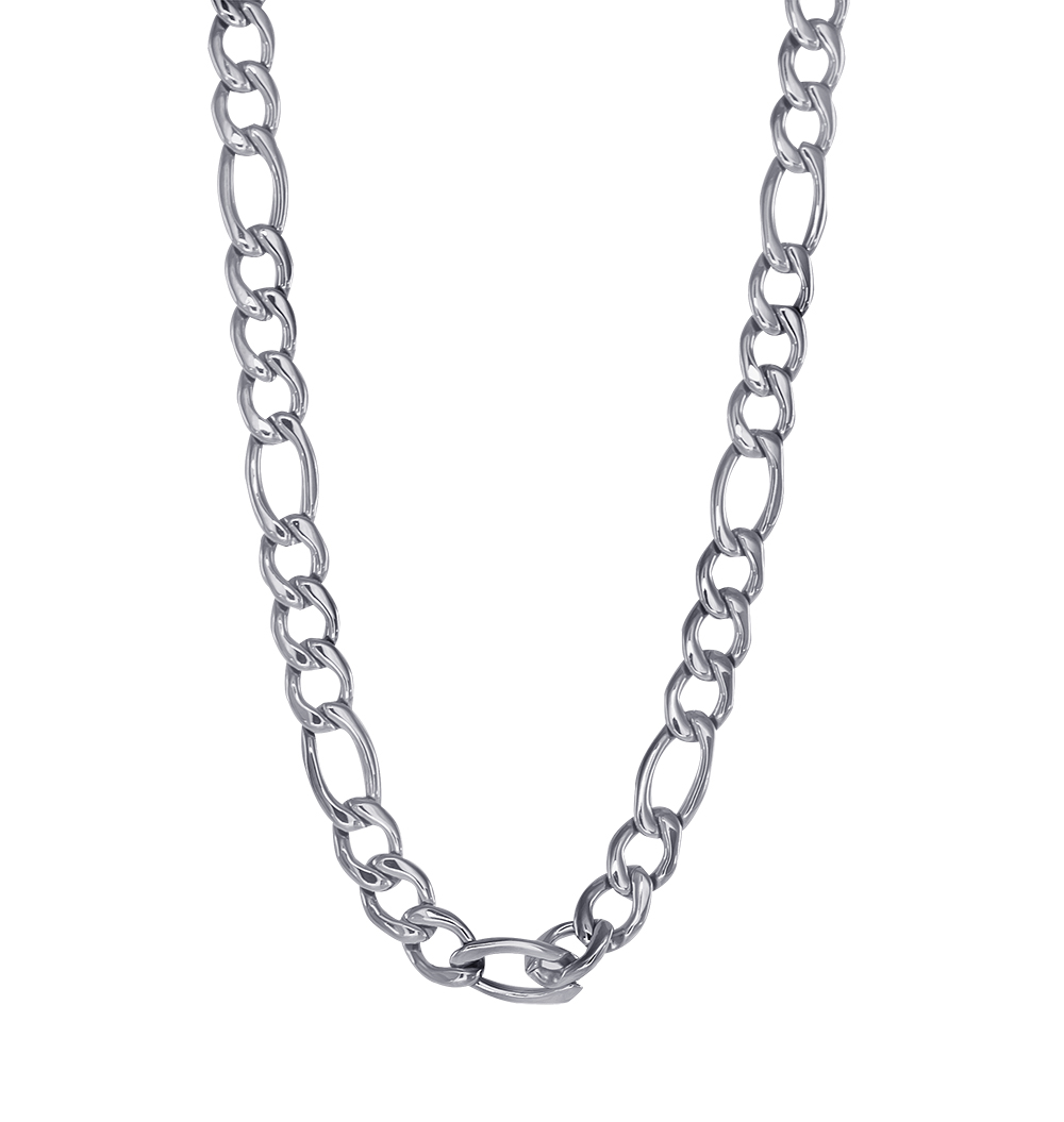 Chaîne acier maille figaro