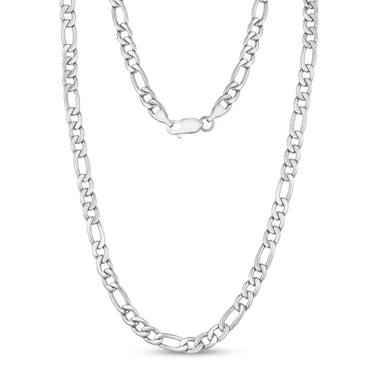 Chaîne acier maille figaro 7mm