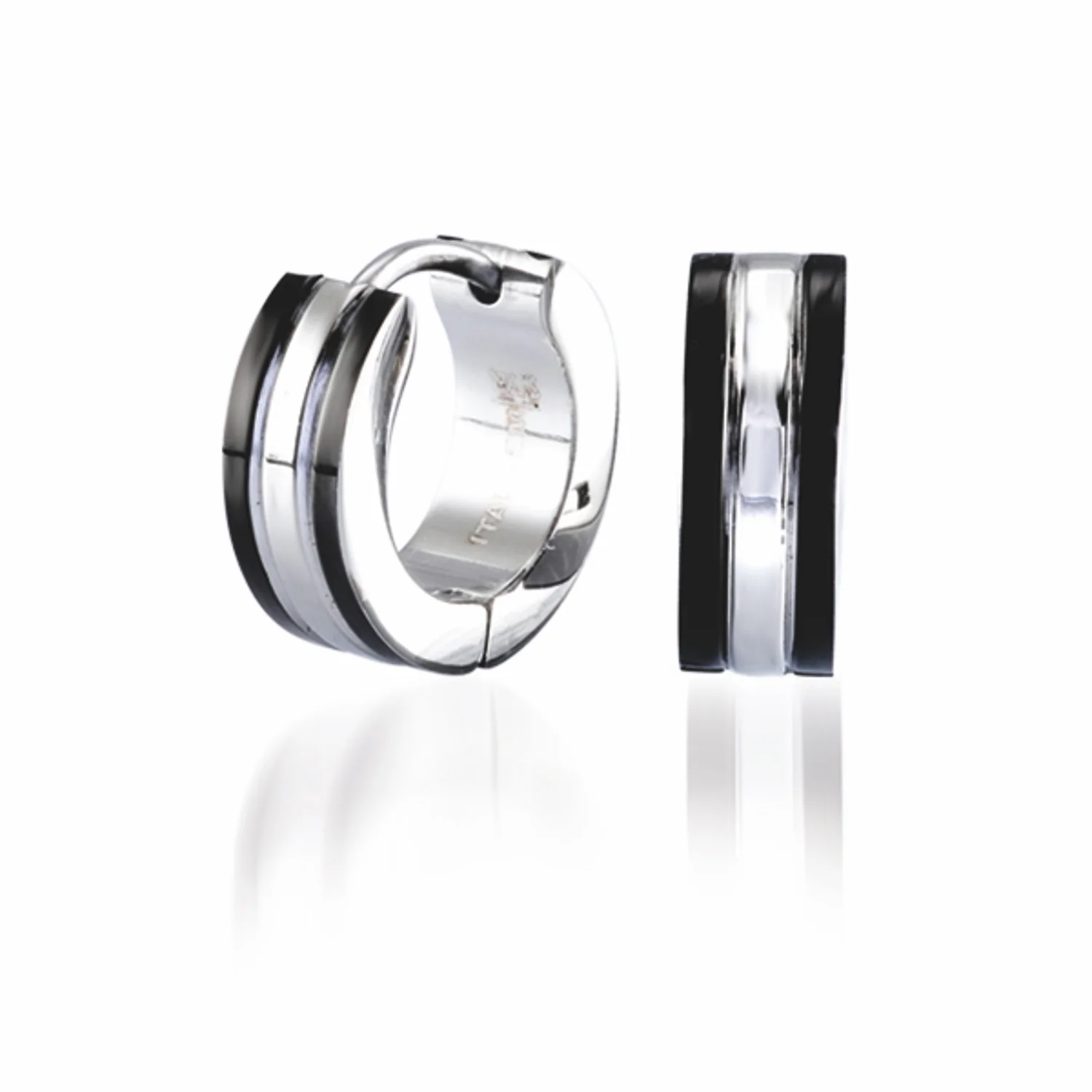 Boucles d'oreilles acier