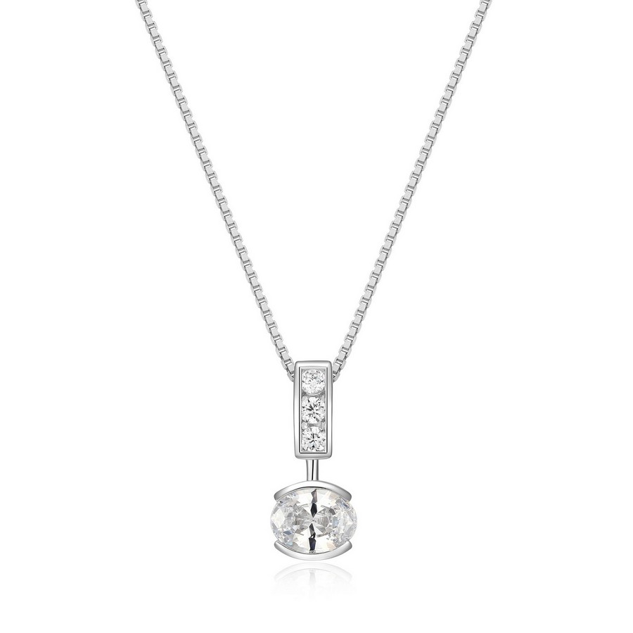 Chaîne avec pendentif cubique carré