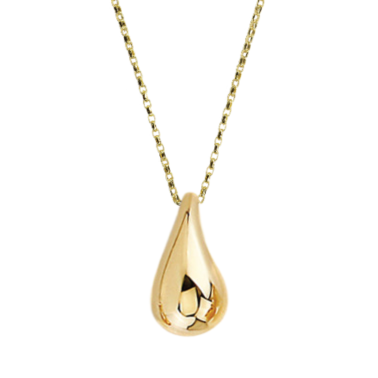 pendentif goutte or 10k jaune