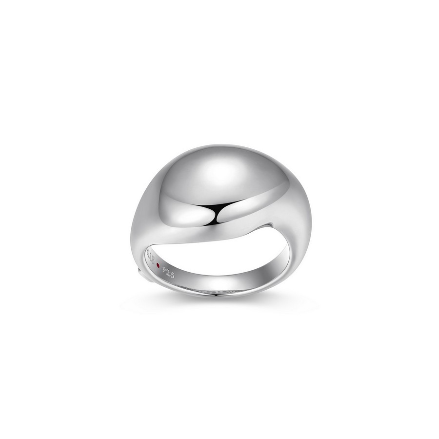 Bague jonc argent 925 bombé