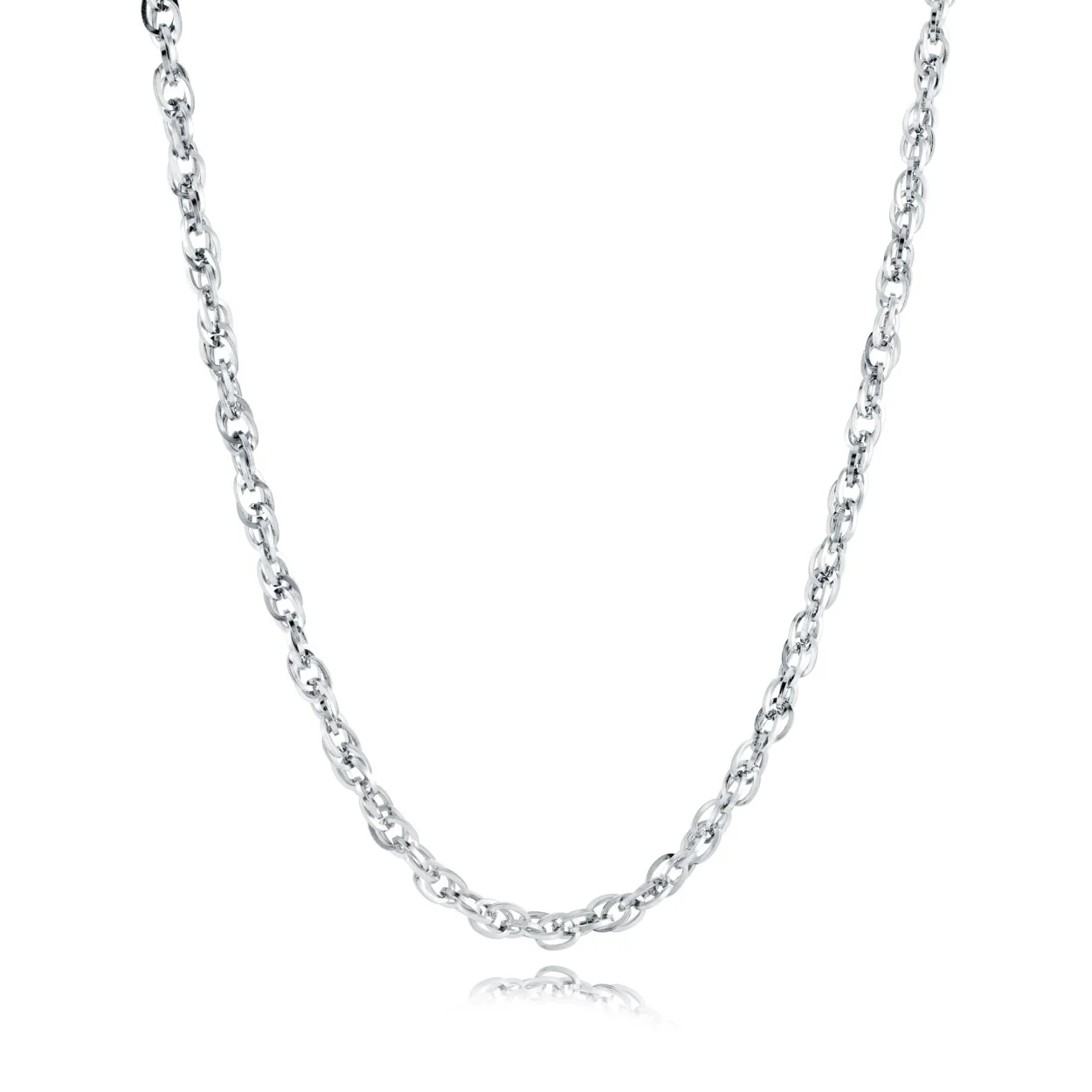 Chaîne acier serpentine twistée