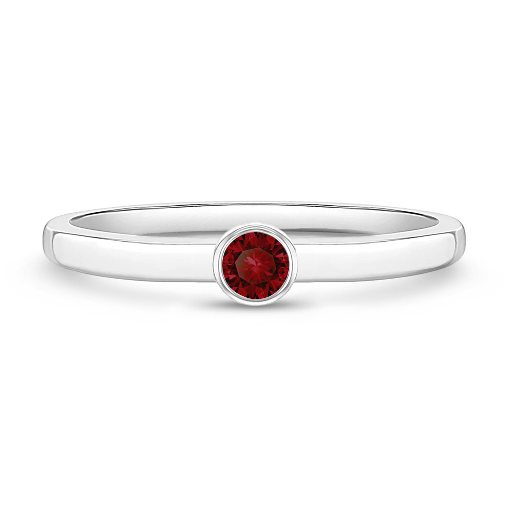 Bague enfant en argent 925 pierre de janvier
