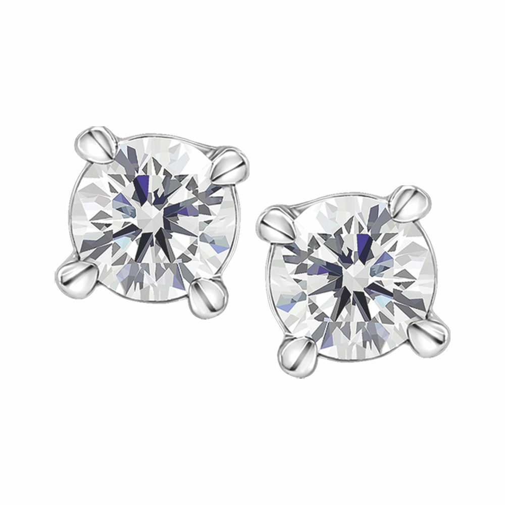 Boucles d´oreilles or 14k et diamants naturels canadiens