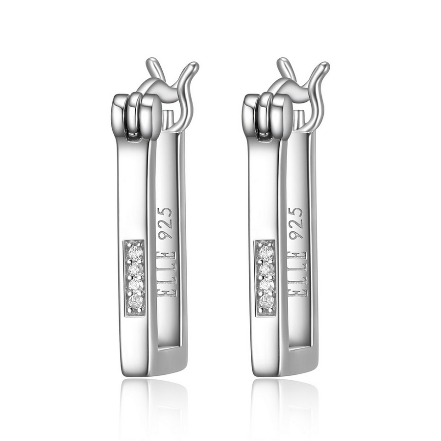 Boucles d'oreilles 925 avec cubics collection Hoops