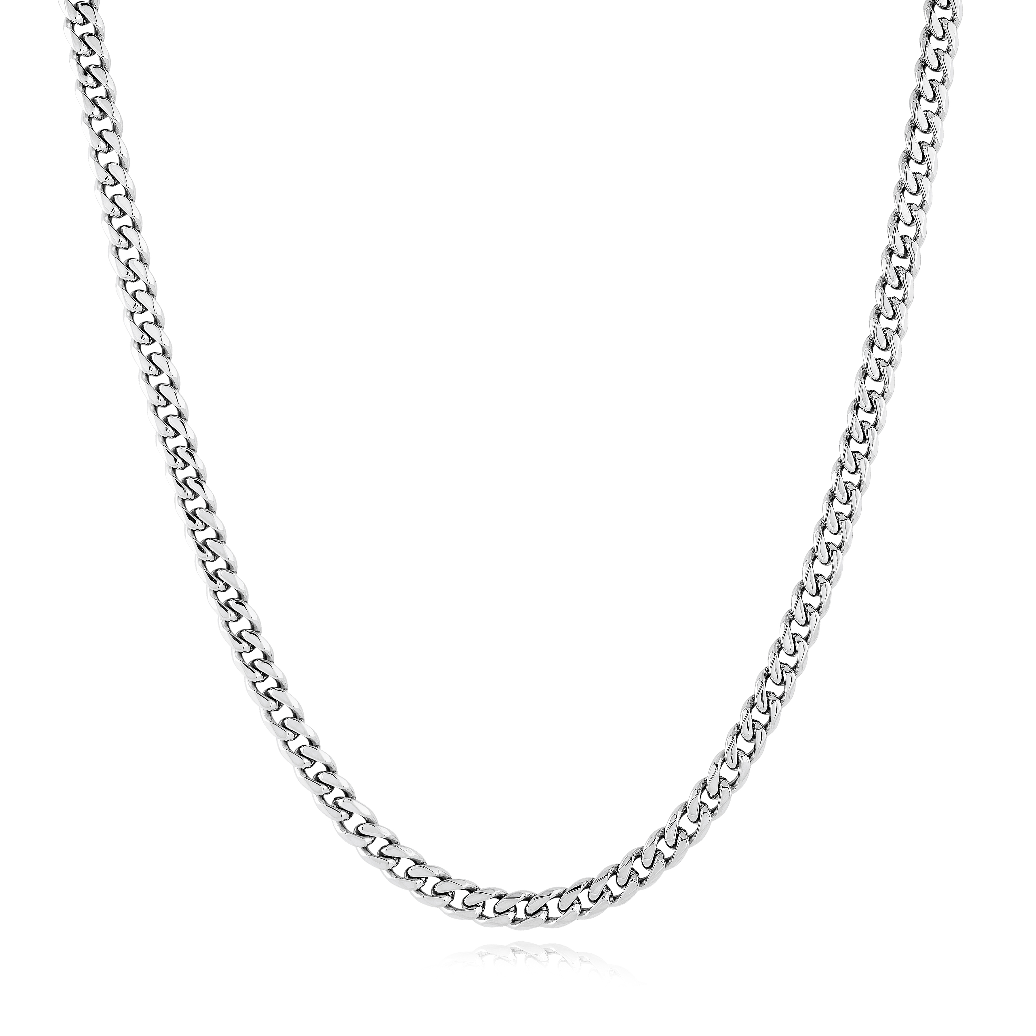 Chaîne acier inoxydable 4.6mm maille gourmette
