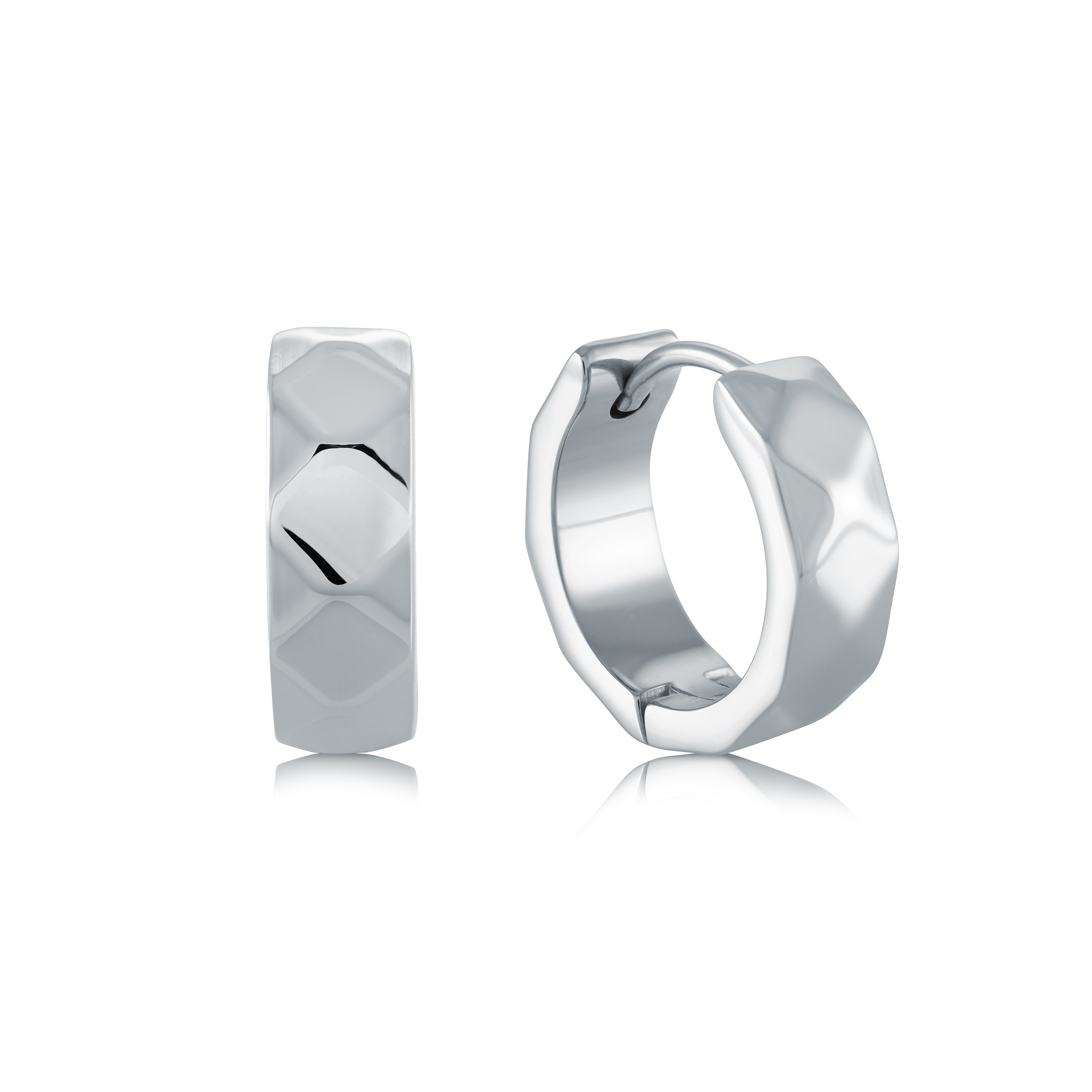 Boucles d'oreilles huggies acier