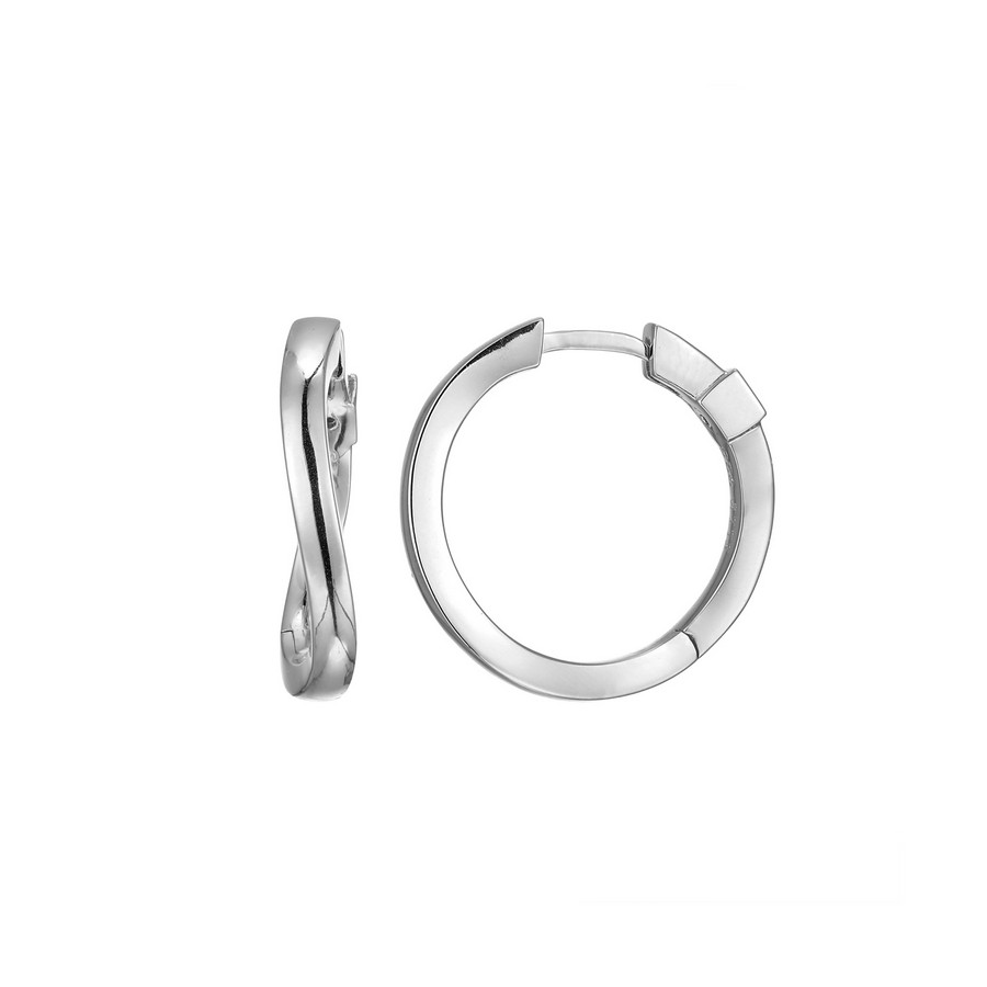 Boucles d'oreilles 925 anneaux twistés