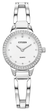 Montre Dame à quartz bracelet bangle avec cubics sur boitier