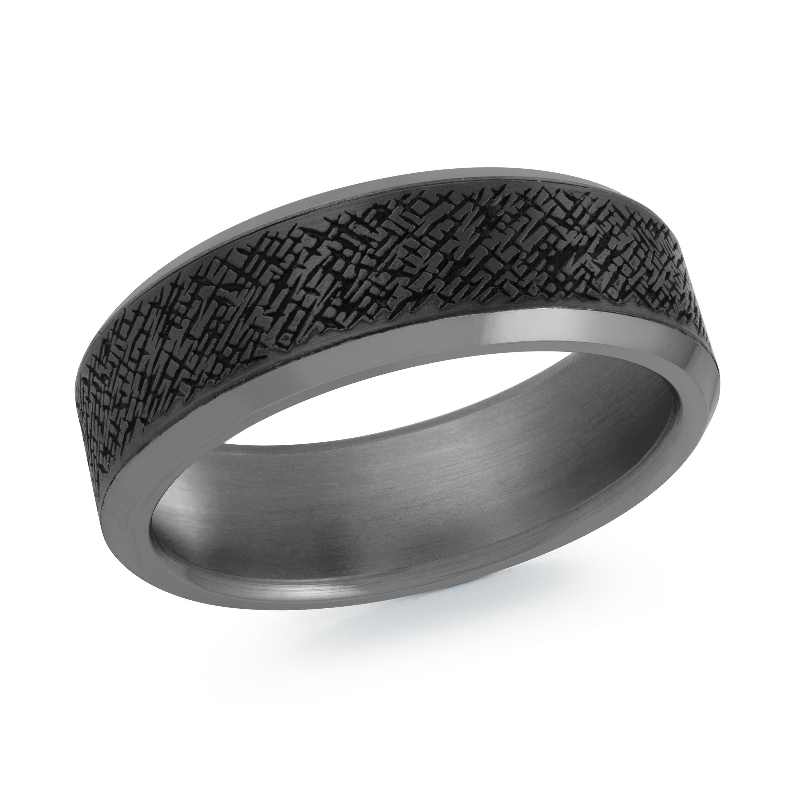 Jonc homme en Tantalum et fibre de carbone
