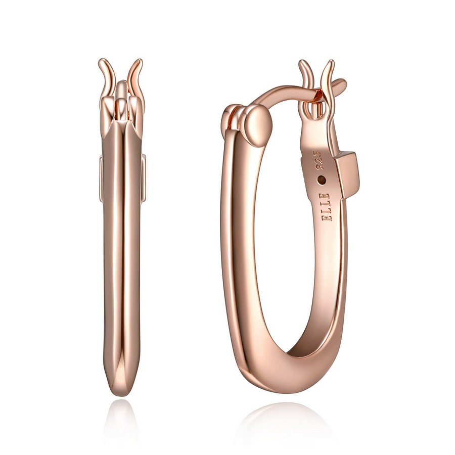 Boucle d'oreille ovale