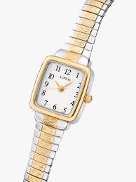 Montre dame boitier et bracelet acier bicolore