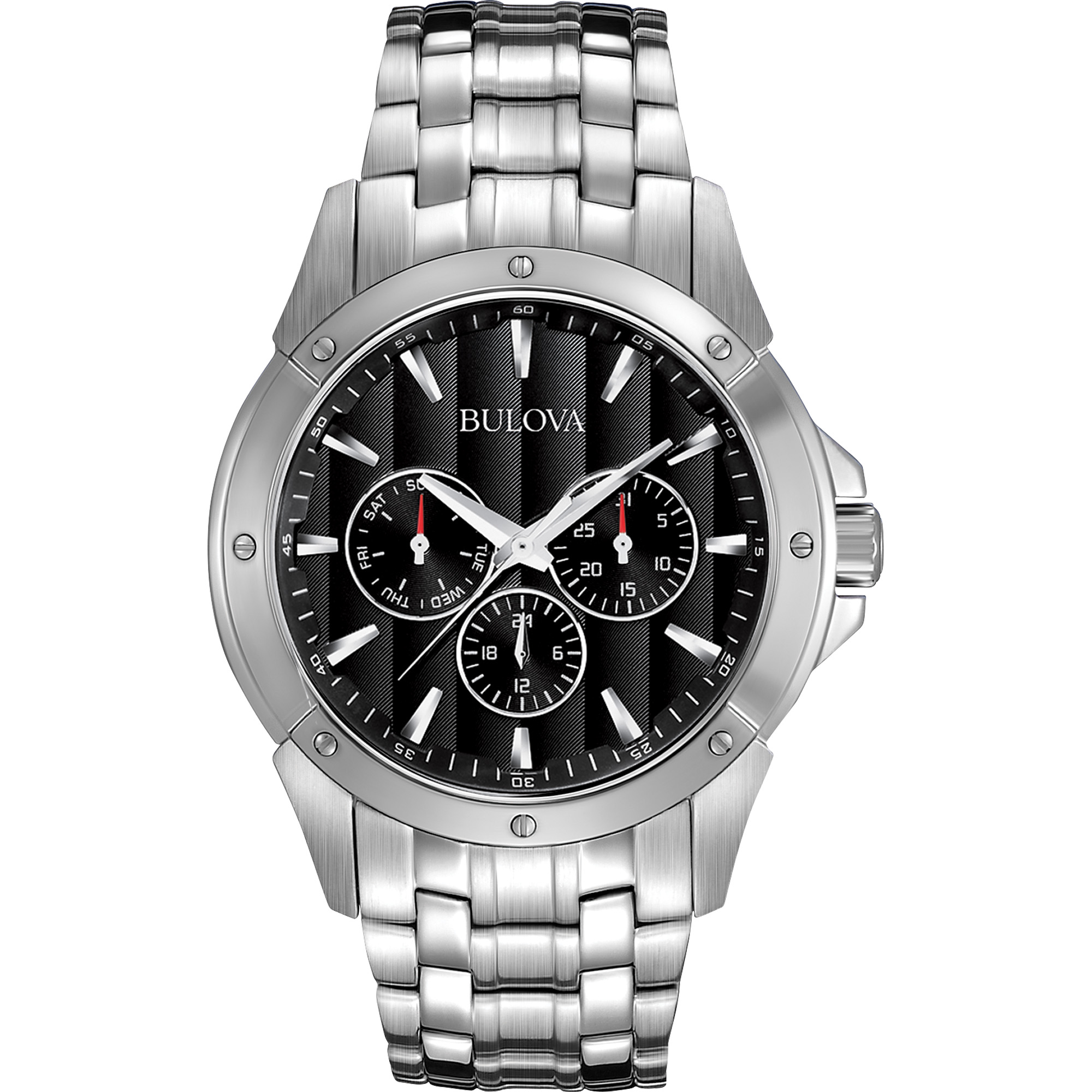 Montre Bulova homme fond noir