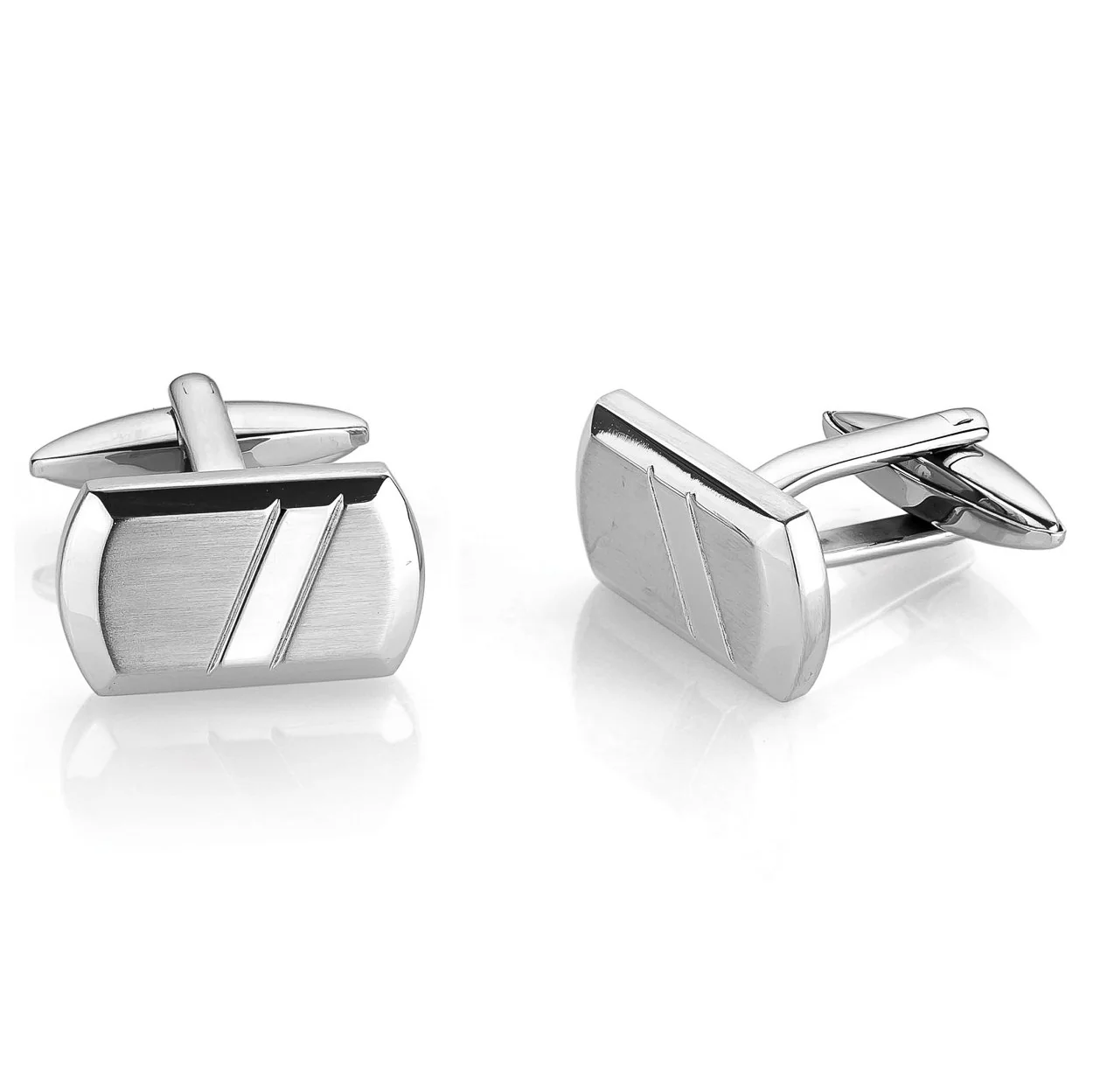 Boutons de manchette acier