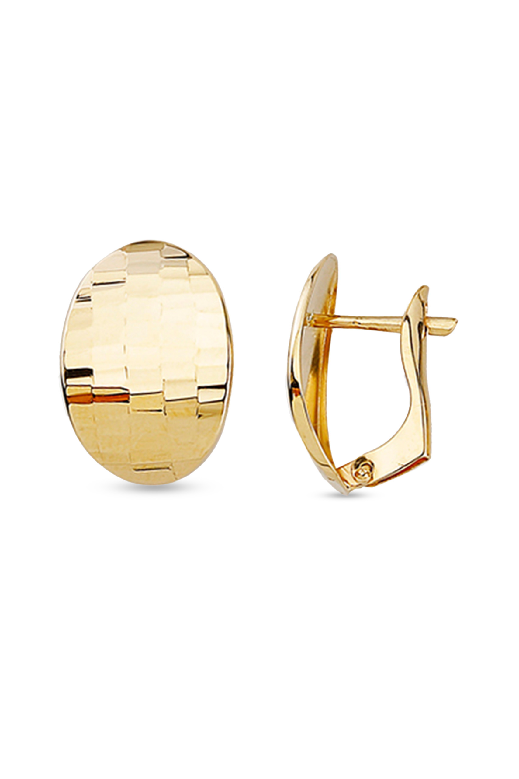 Boucles d'oreilles or jaune 10k