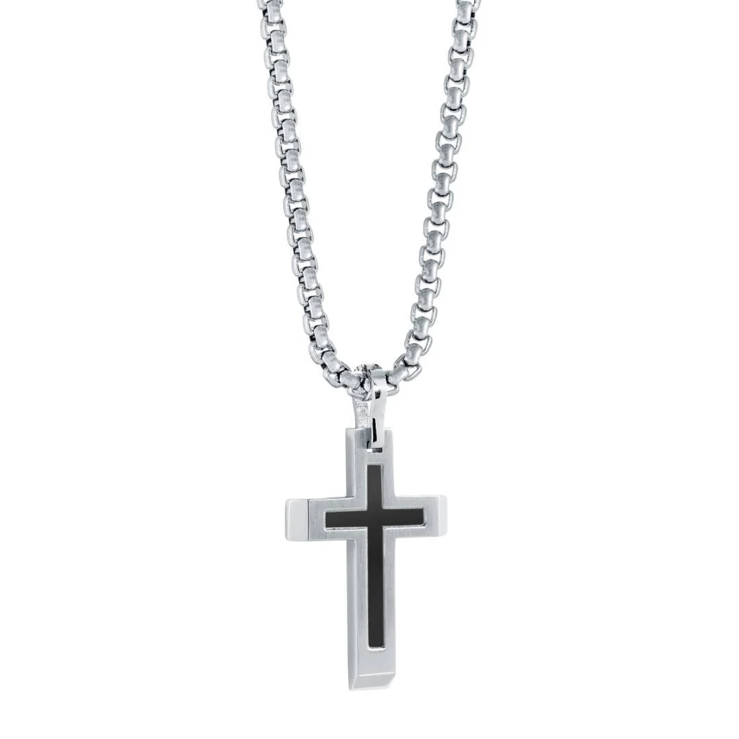 Ensemble chaîne et pendentif en acier inoxydable