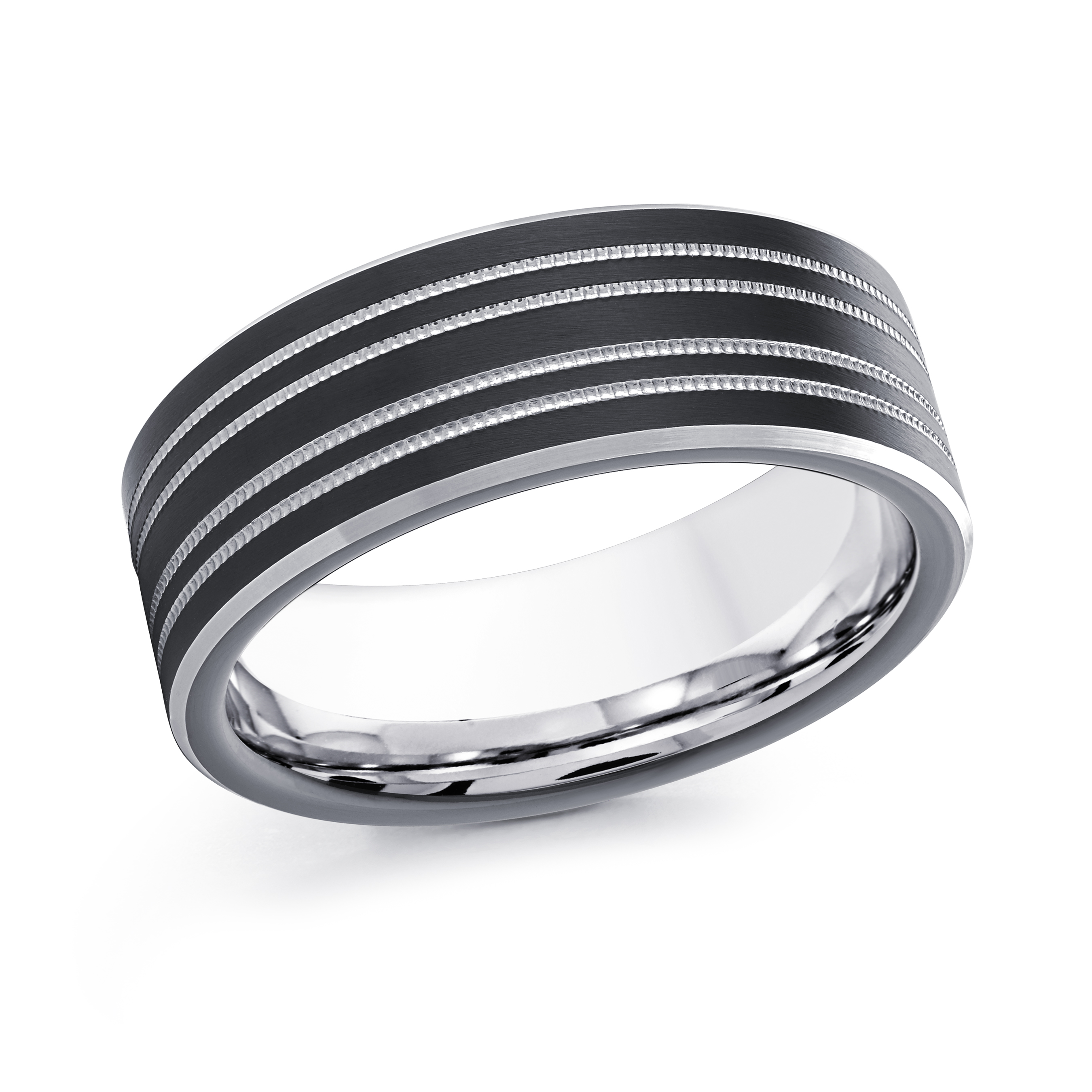 Jonc homme en Cobalt noir