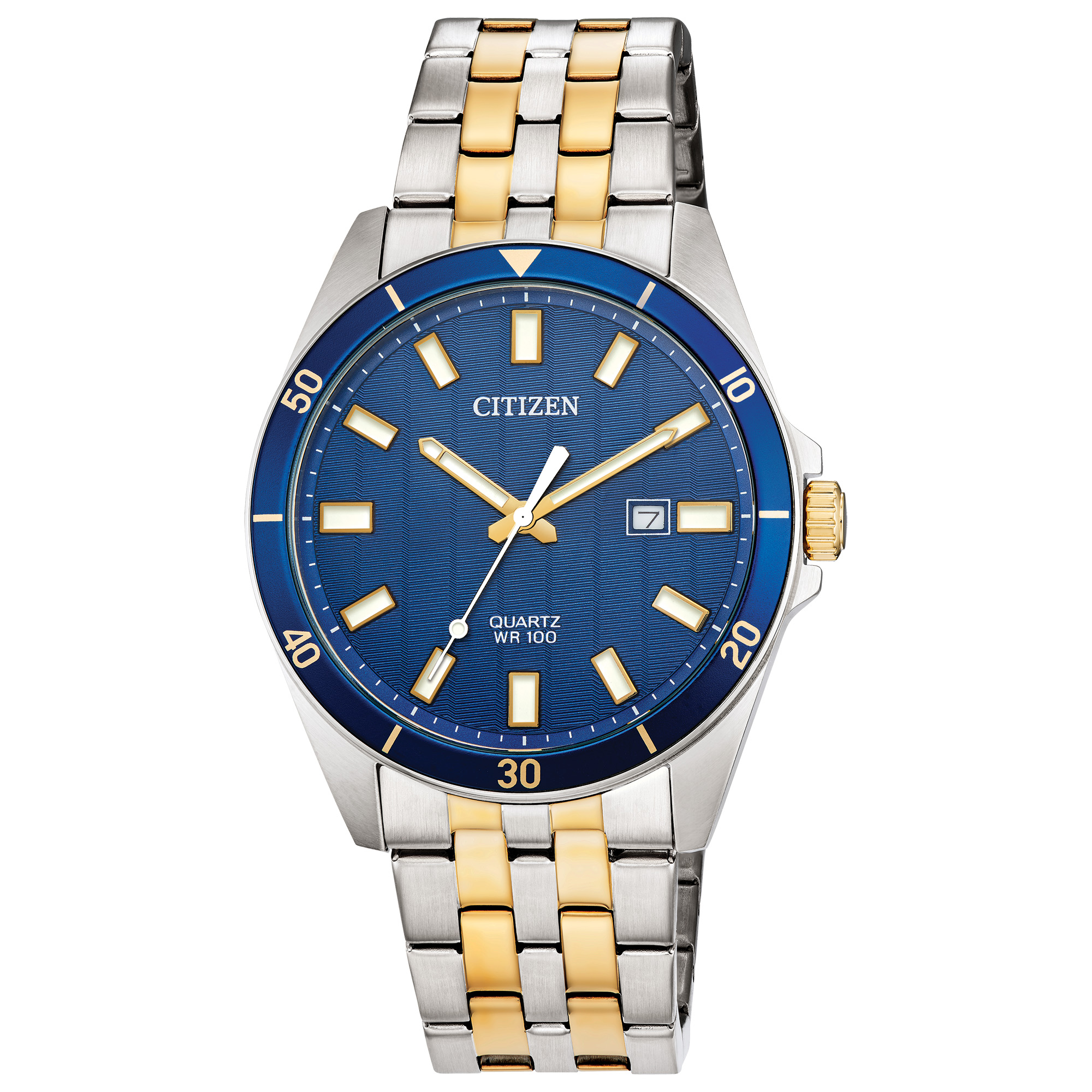 Montre homme CITIZEN classique boîtier cuivré fond noir