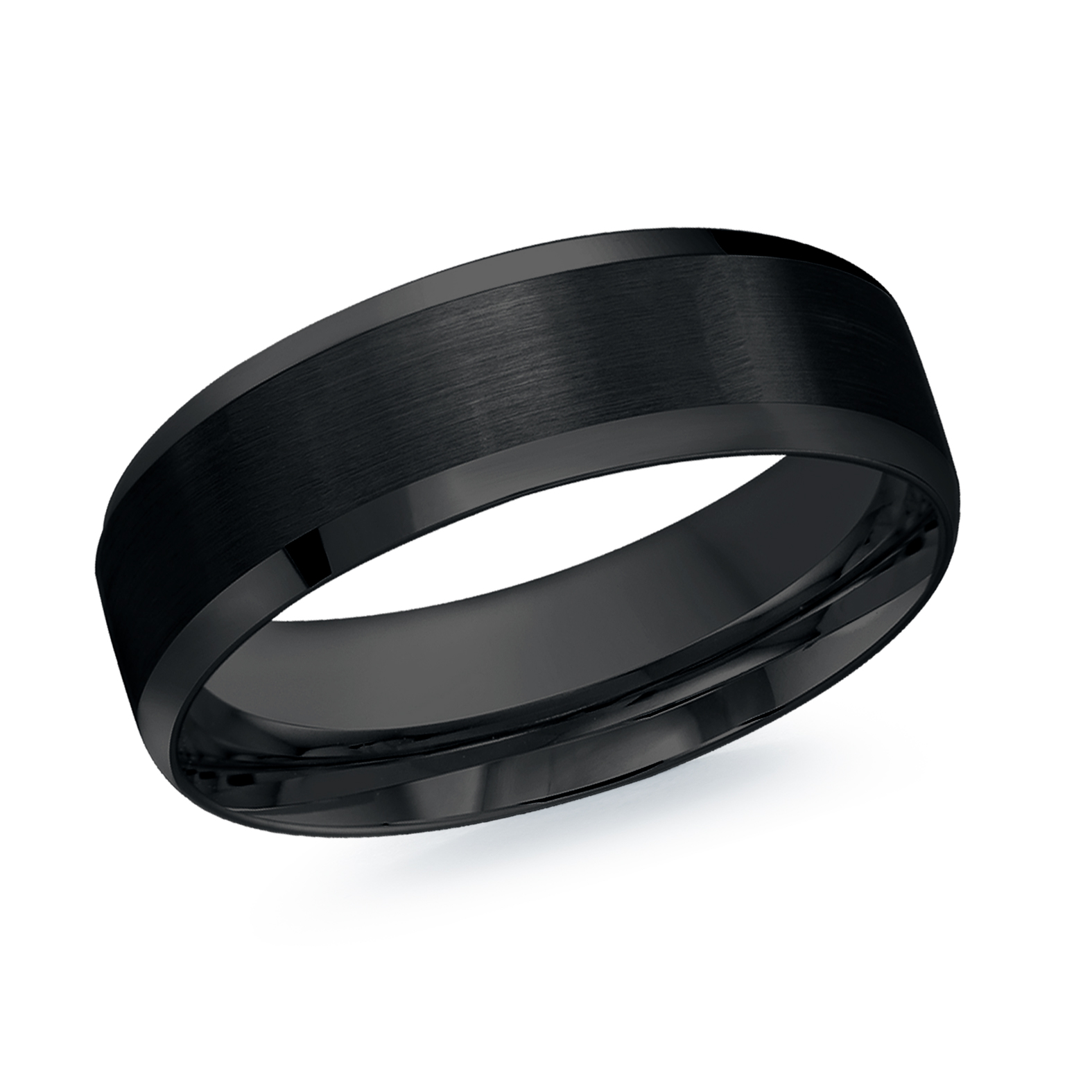 Jonc homme noir en Cobalt
