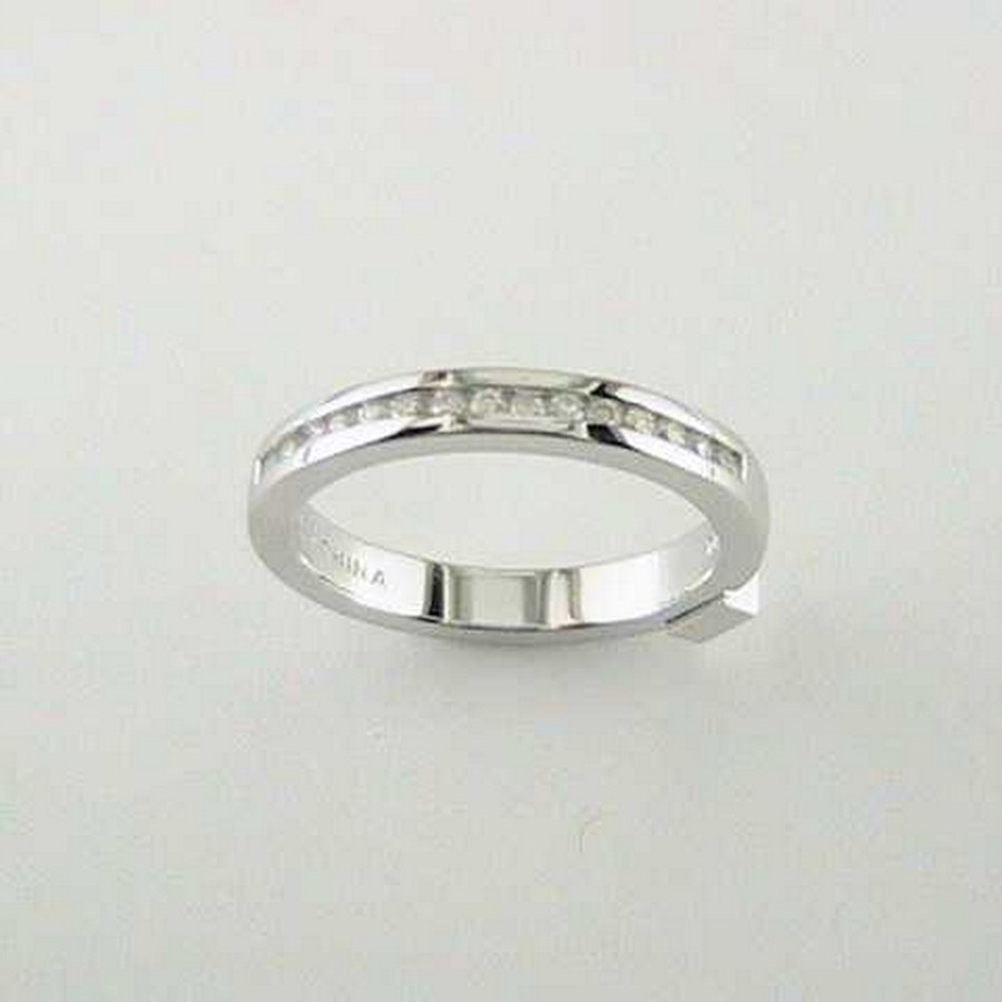 Bague argent 925 ELLE sertie de cubics ligne *Blue Star*