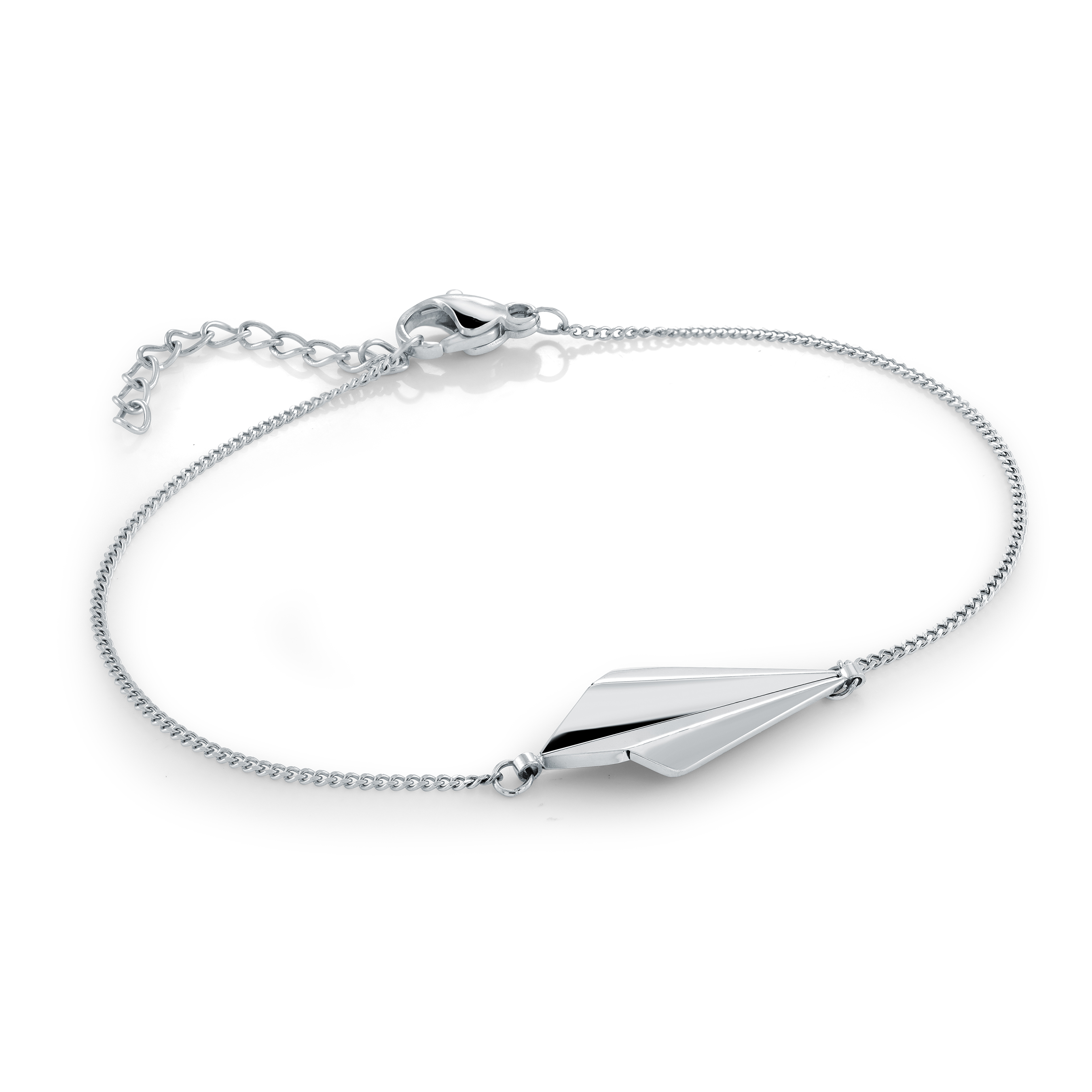 Bracelet acier motif losange