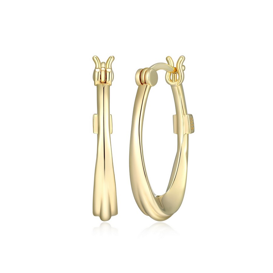 Boucles d'oreilles 925 plaqué or anneaux
