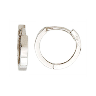 Anneaux or blanc 10k 15mm