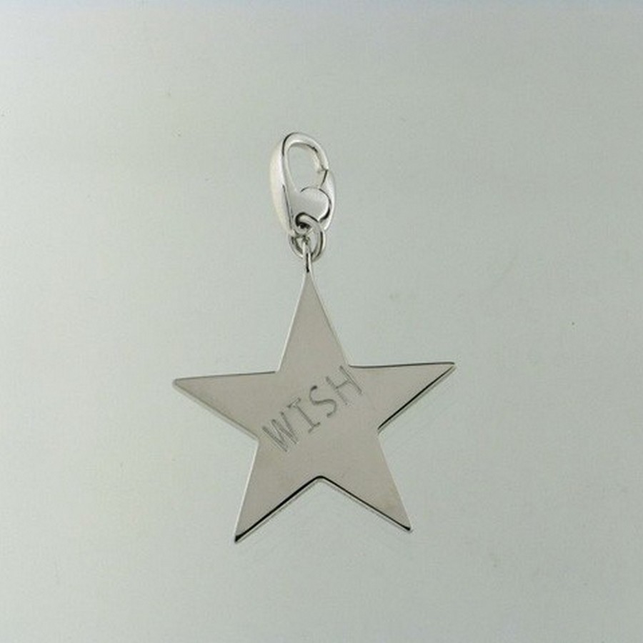Pendentif argent 925 motif étoile