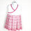 Thumbnail: Pink and white dress front view