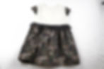 Camo button dress for girls back view