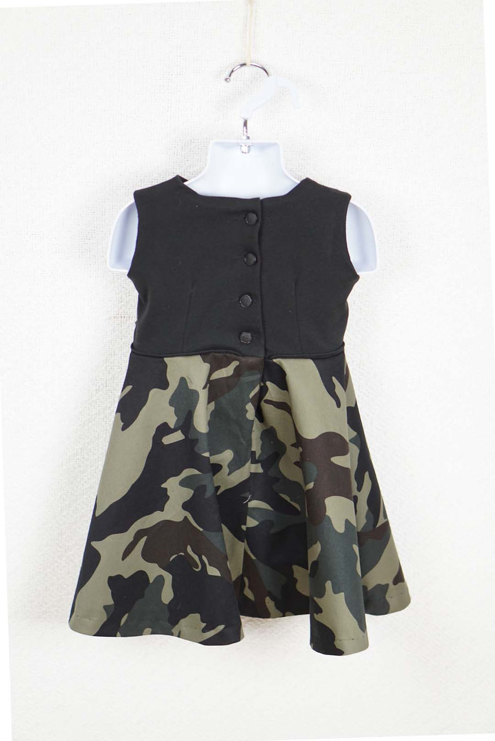 Camo dress for girls back view