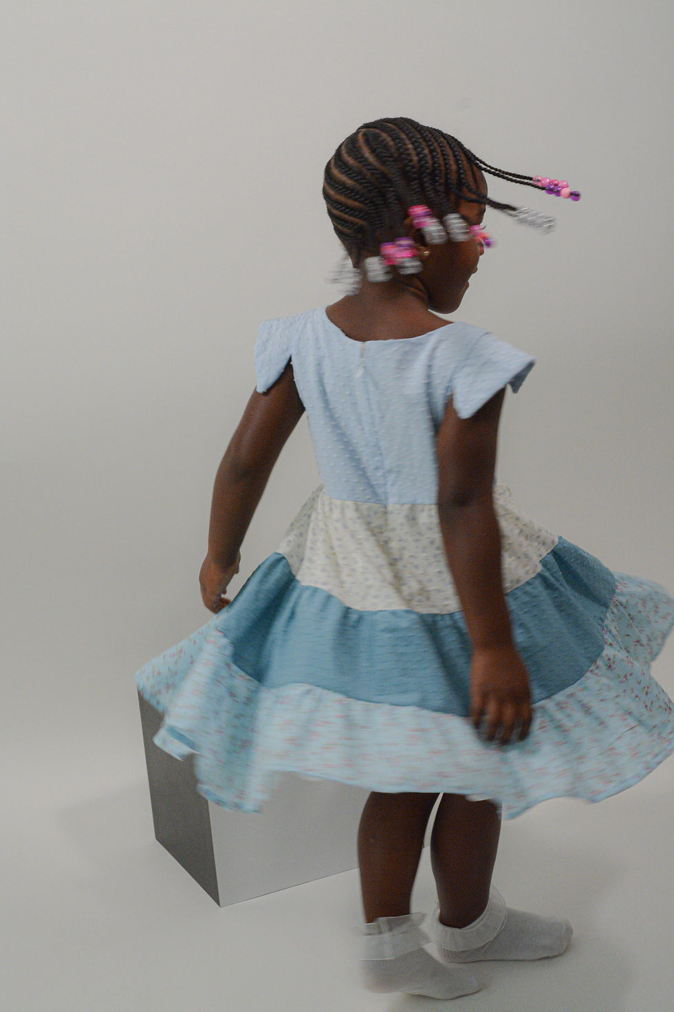 Thumbnail: Cornflower Cutie Dotted Swiss