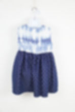 Tie Dye with Hearts Dress for Girls Back View