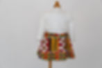 white sequin bolero for girls back view