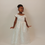 Thumbnail: Brocade Girls Full Length Dress Front View