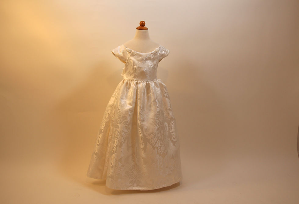 Thumbnail: Brocade Floral Dress on mannequin front view