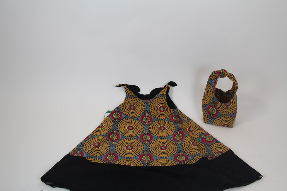 African Print Shift front view