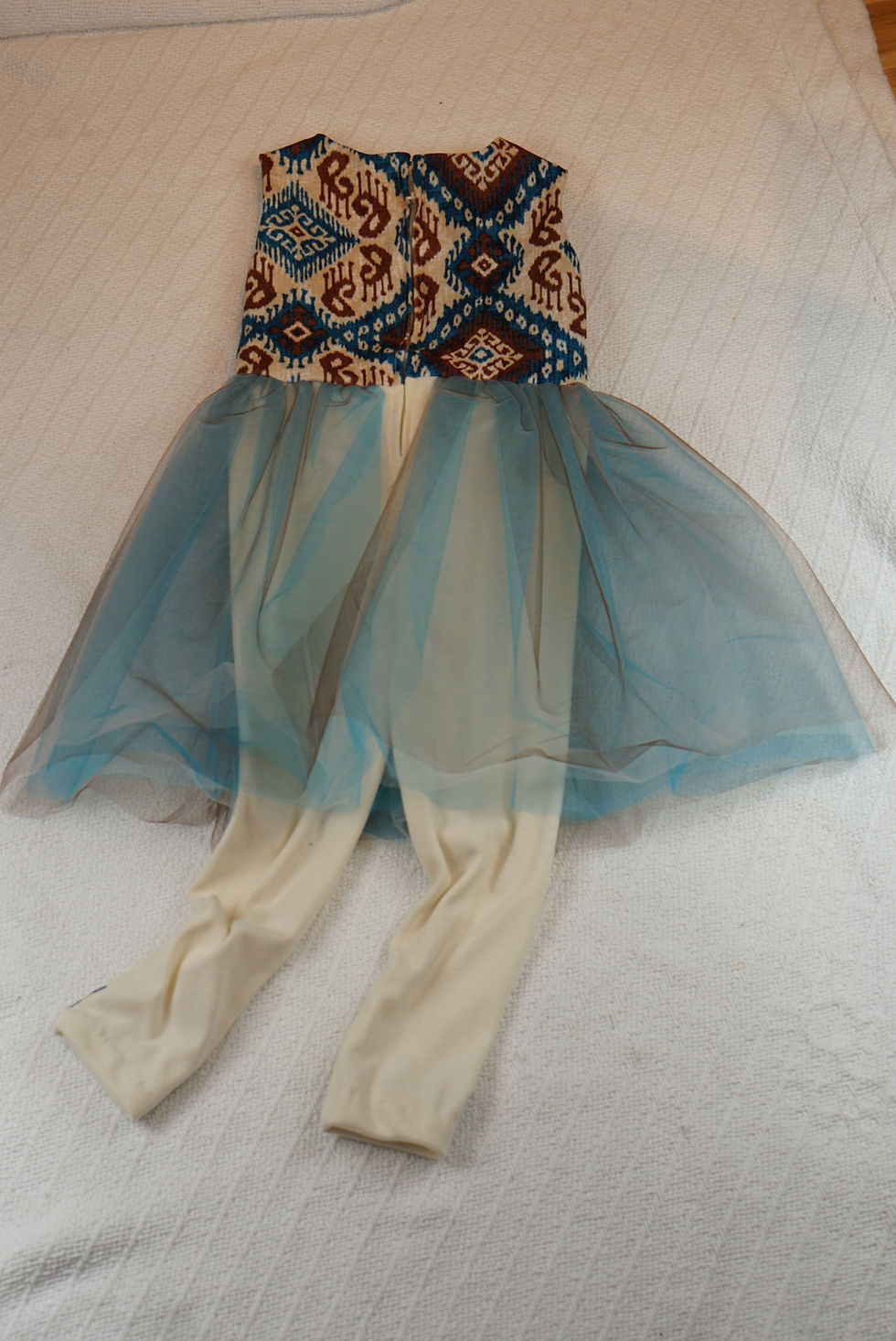 Thumbnail: Aztec and tulle for girls back view