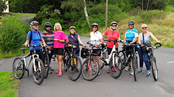 Die Damen auf einer ihrer Radtouren