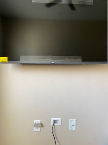 TV mount on wall