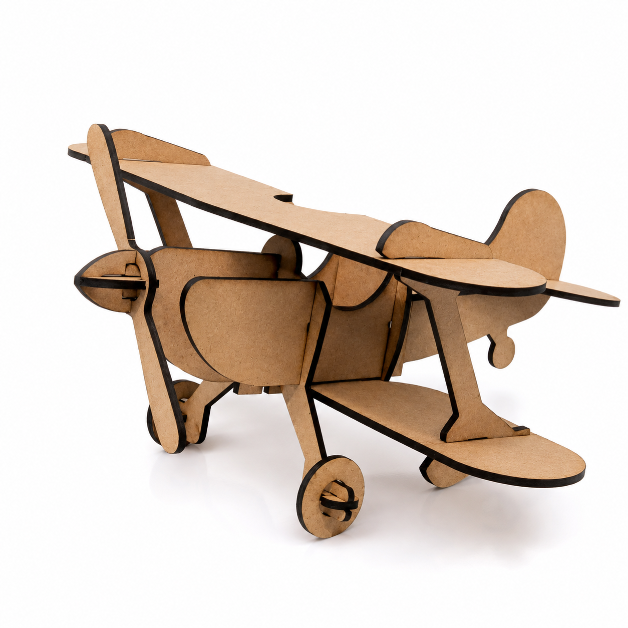 Avião Monomotor Decorativo em Madeira MDF, Personalizável com NOME.