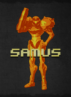 Retro Samus border letters